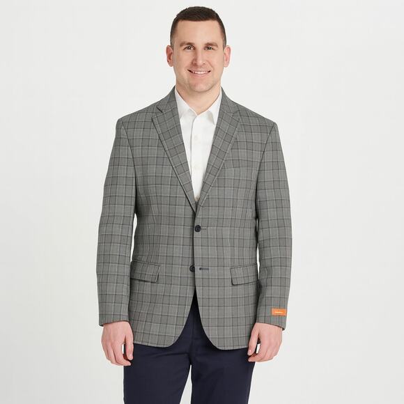 NWT Tallia Verdello Slim-Fit Wool Blend Suit Jacket Cream Brown Size 36 Short - Picture 1 of 10